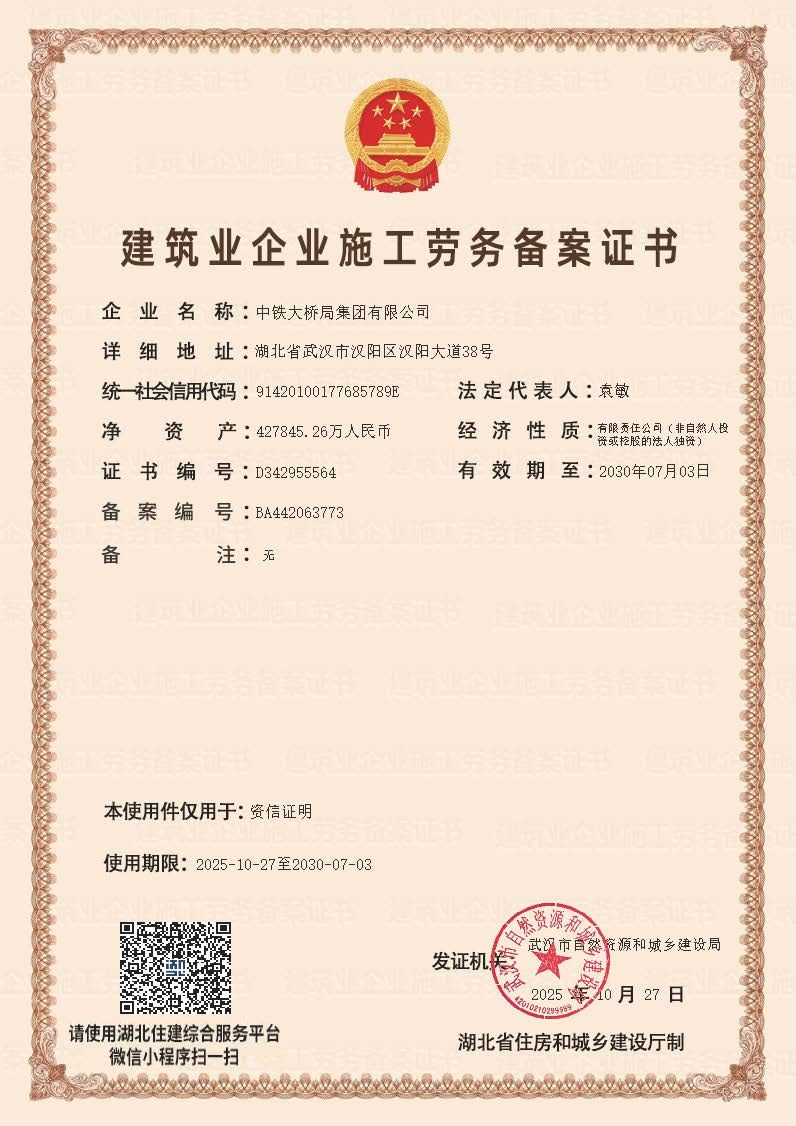 集(ji)團(tuán)公(gōng)司施工(gong)勞務(wu)備(bei)案資(zi)信(xin)證明件_dzqz